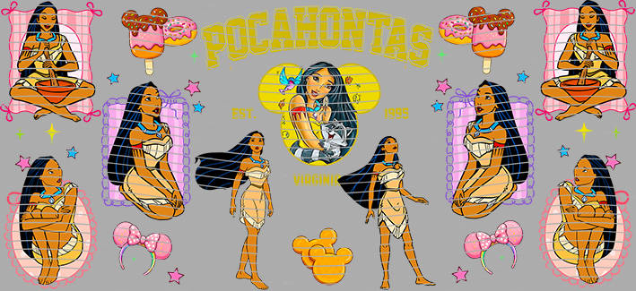 16oz Disney style-D-1190